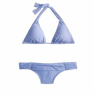 J. Crew Ruched Bikini Bottom in Brilliant Periwinkle, size M
